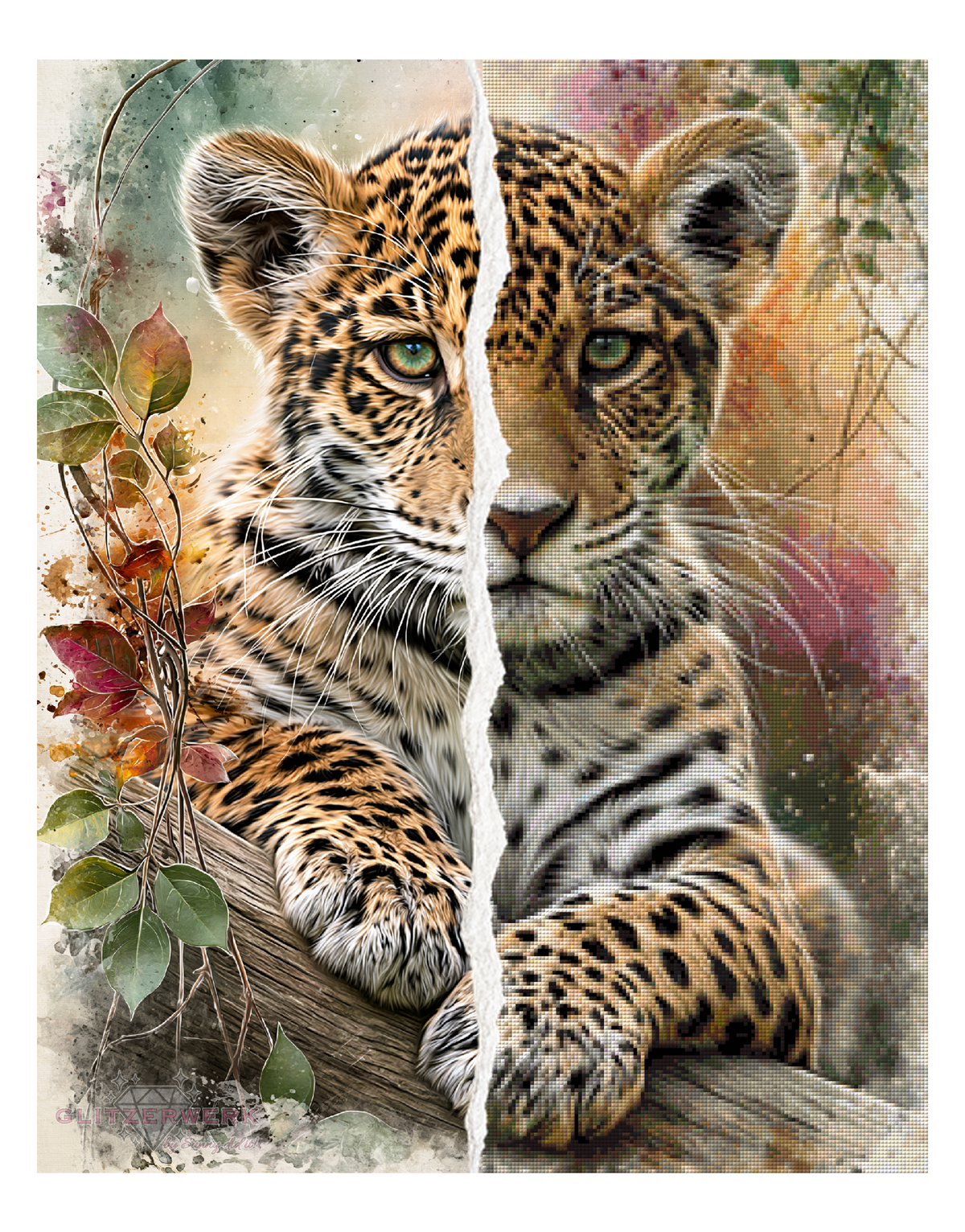 Wilde Eleganz by Funkelreich 60x75cm 105 Farben