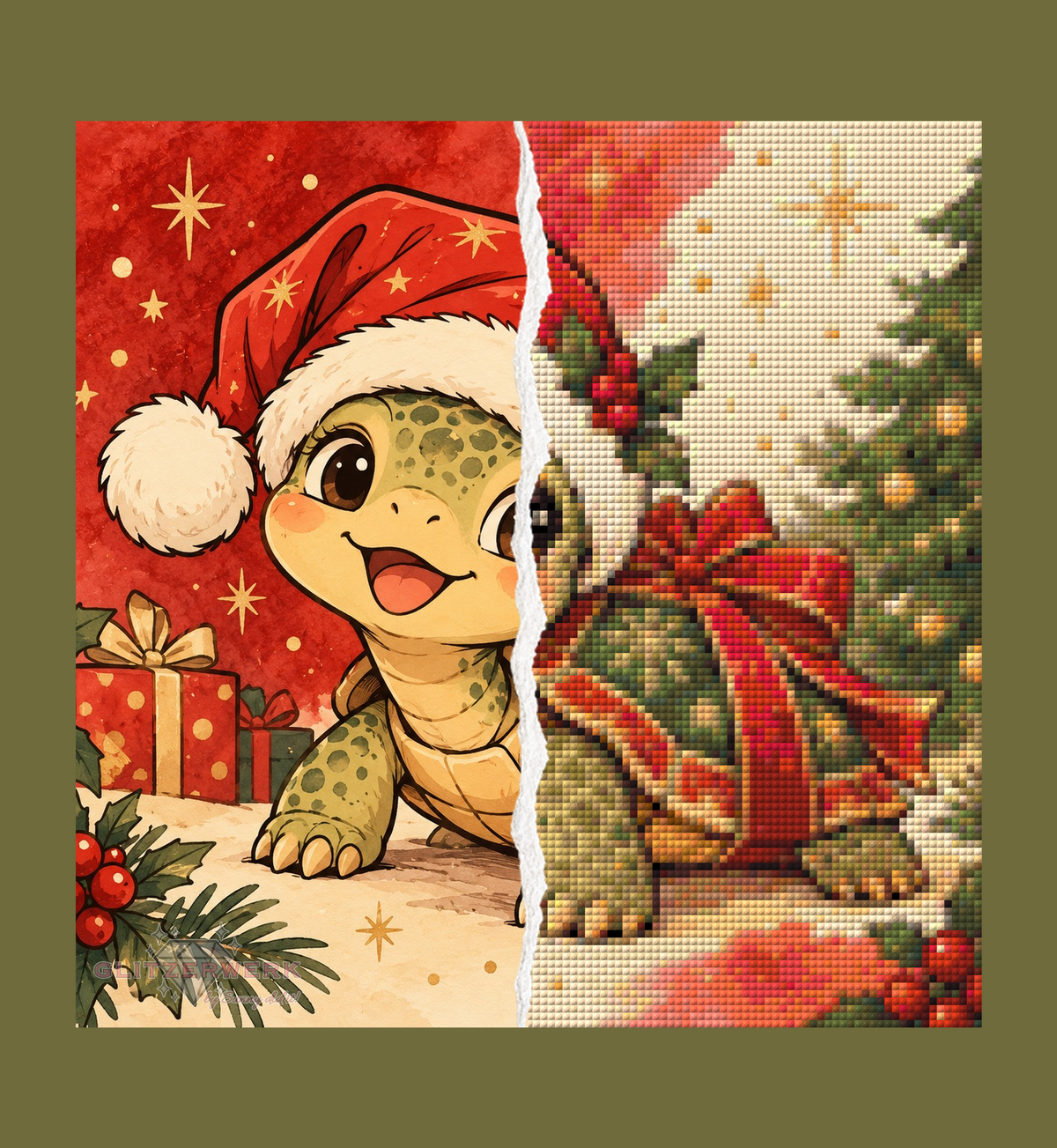 Weihnachtsschildi by Tamina 30x30cm 69 Farben mit 2x Sonderfarben