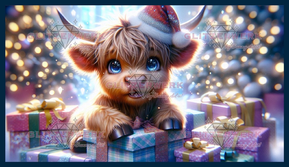 Weihnachtsfreude by Lexxy.ai 80x45cm 110 Farben
