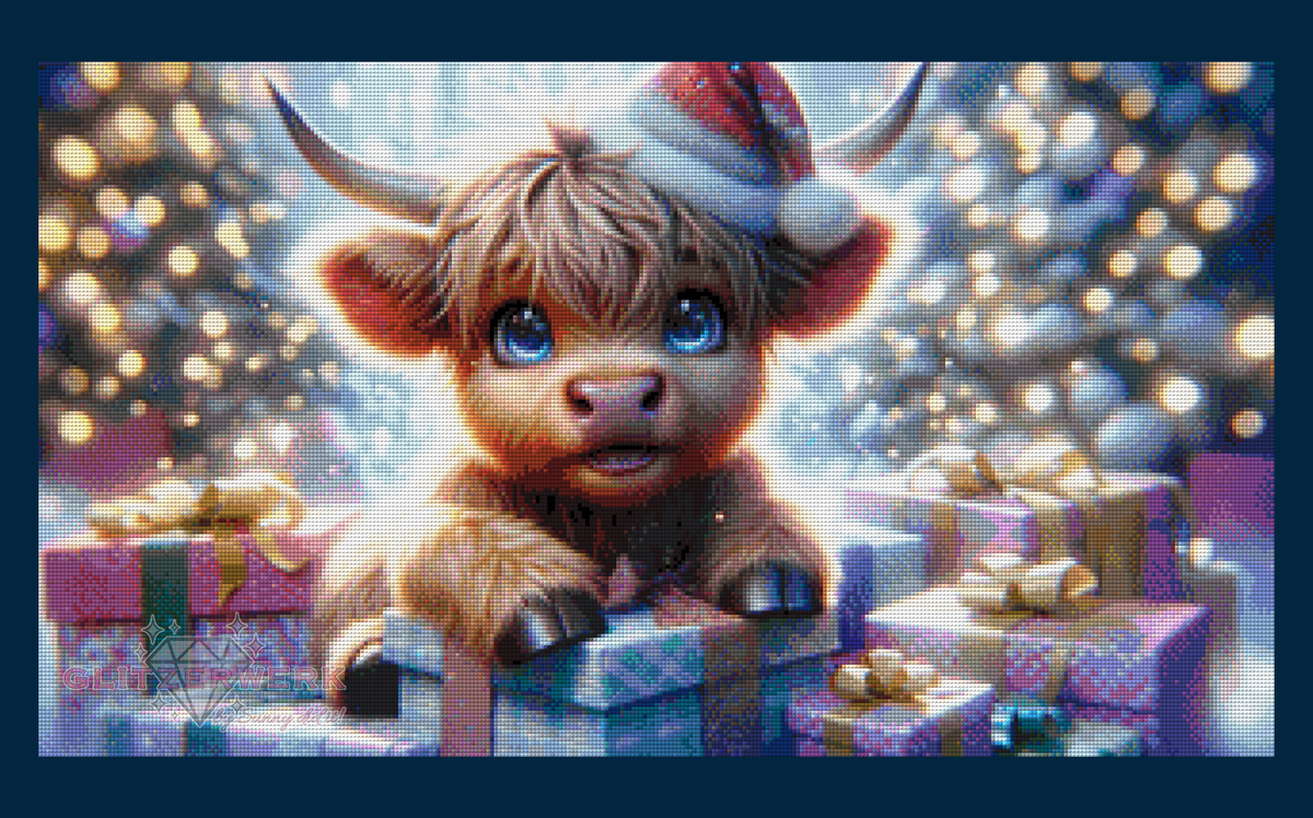 Weihnachtsfreude by Lexxy.ai 80x45cm 110 Farben