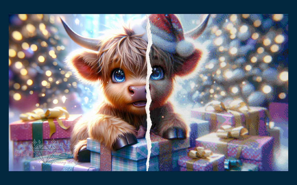 Weihnachtsfreude by Lexxy.ai 80x45cm 110 Farben