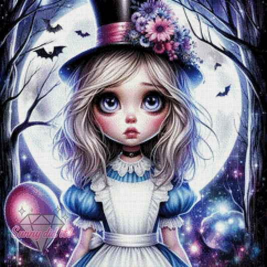Full moon instead of Wonderland by Cre8tive Diamond Art