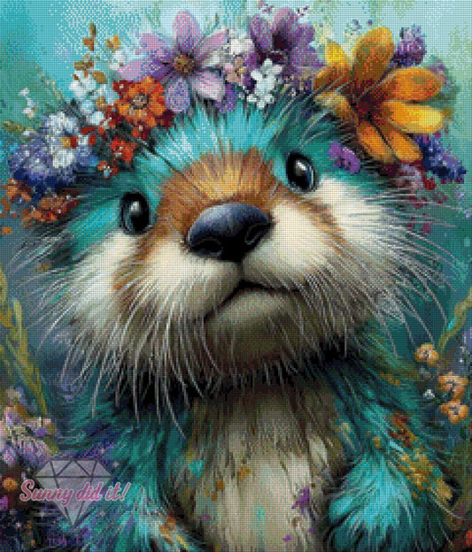 Flower Otter by CaroFelicia