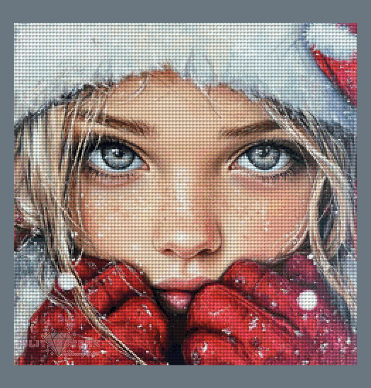 Wintermädchen by CaroFelicia 60x60cm 120 Farben
