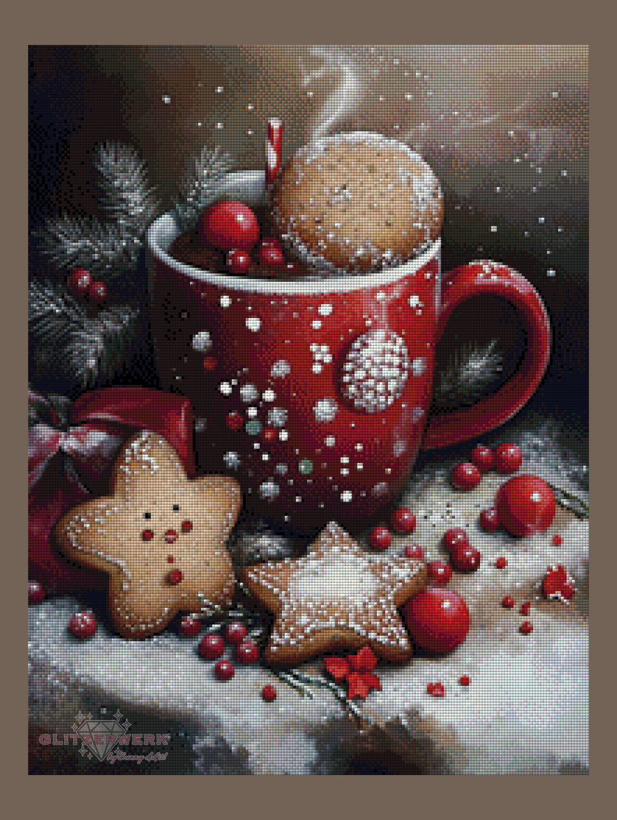 Kaffee & Kekse by CaroFelicia 50x65cm 125 Farben