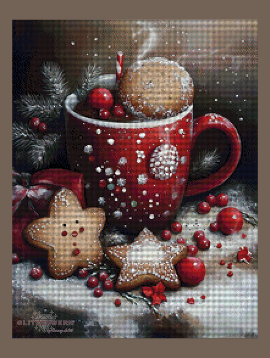 Kaffee & Kekse by CaroFelicia 50x65cm 125 Farben