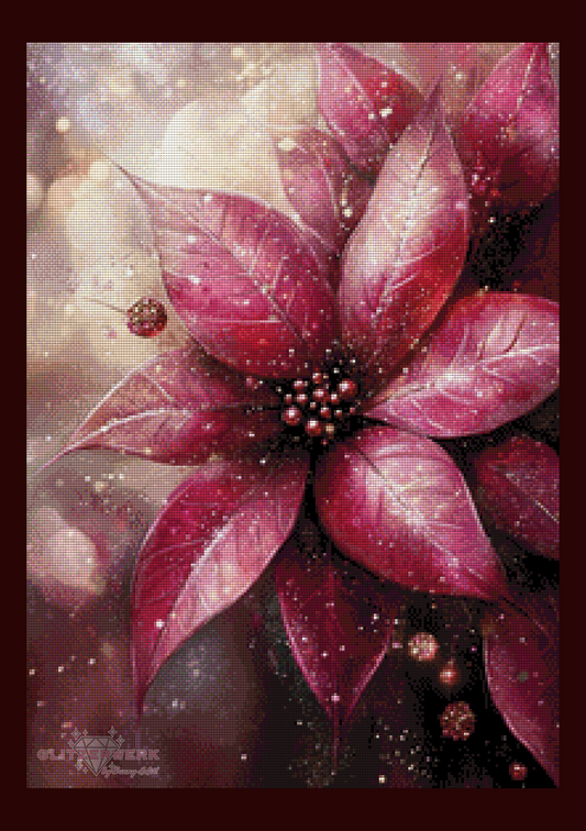 Malerischer Weihnachtsstern 2.0 by CaroFelicia 50x70cm 115 Farben
