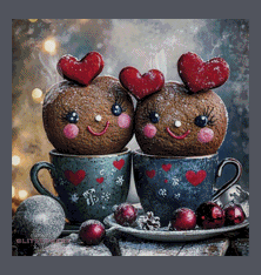Lebkuchenfreunde by CaroFelicia 50x50cm 120 Farben