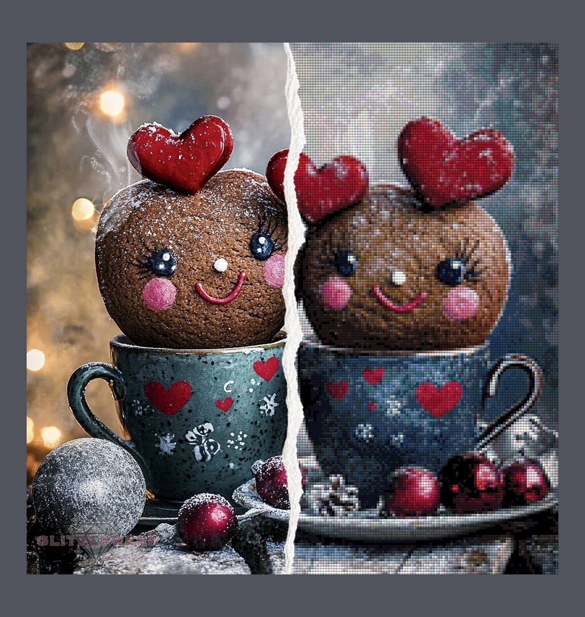 Lebkuchenfreunde by CaroFelicia 50x50cm 120 Farben