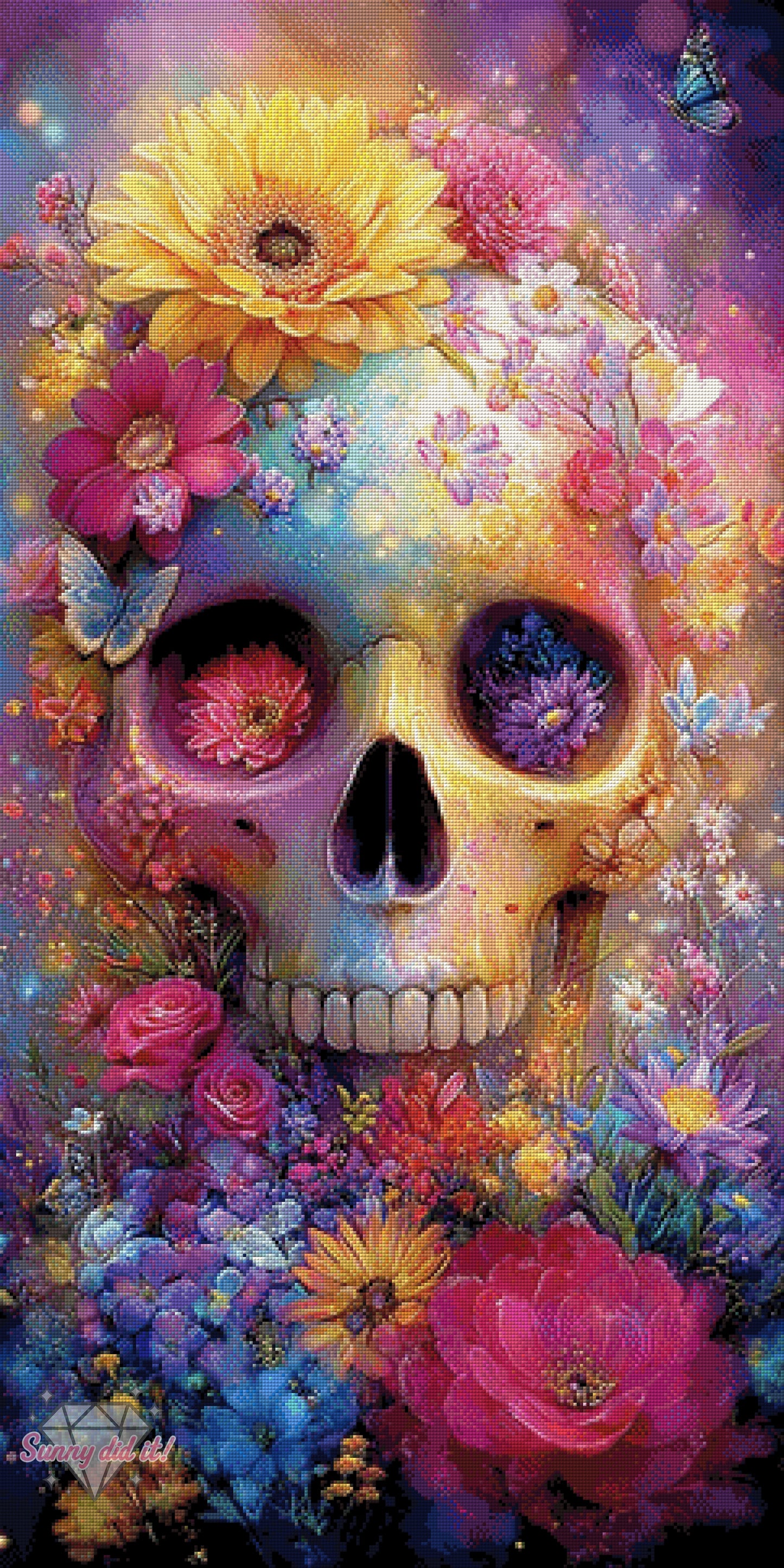 FlowerSkull by CaroFelicia