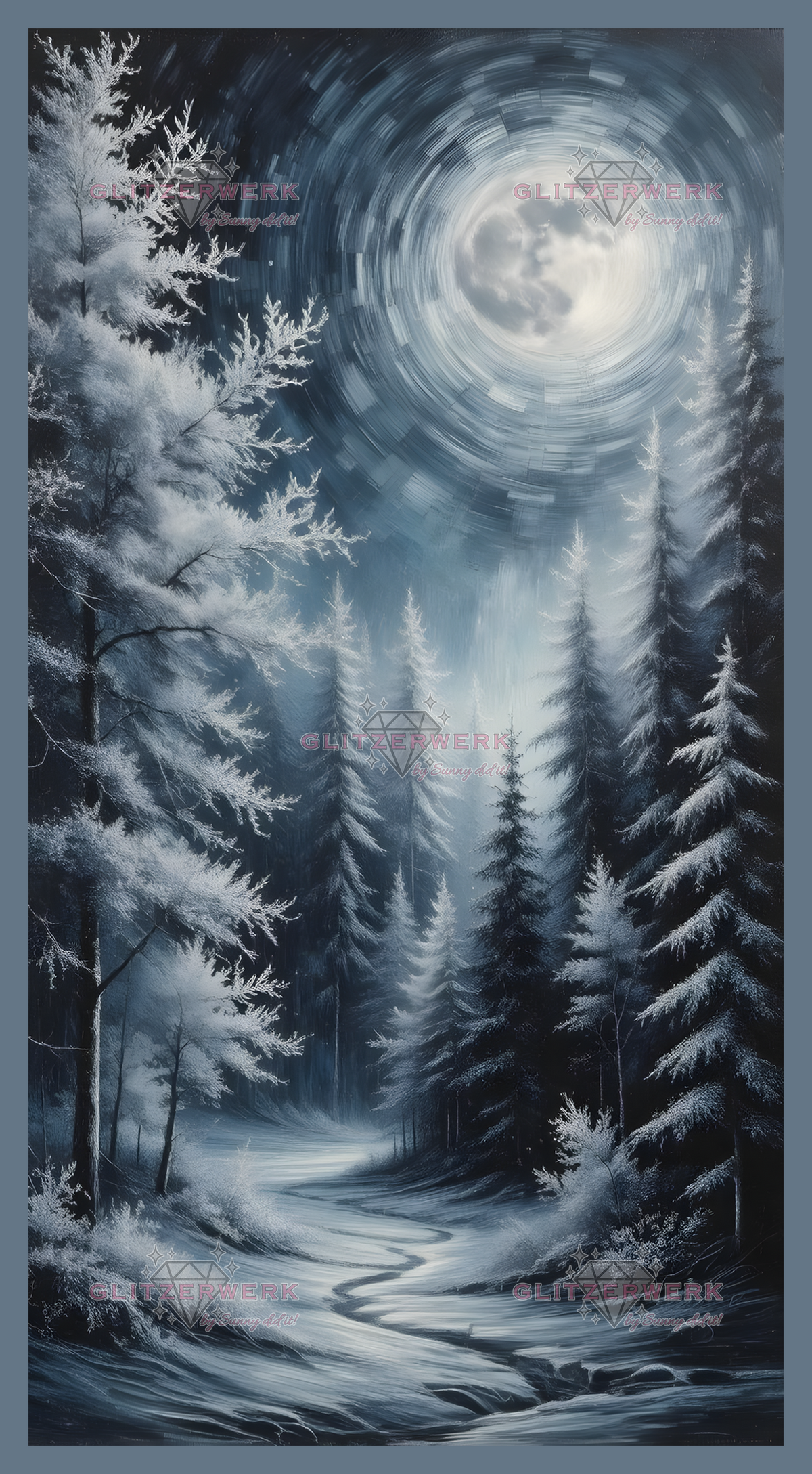 Snow Forest by Sunny did it! 40x75cm 35 Farben