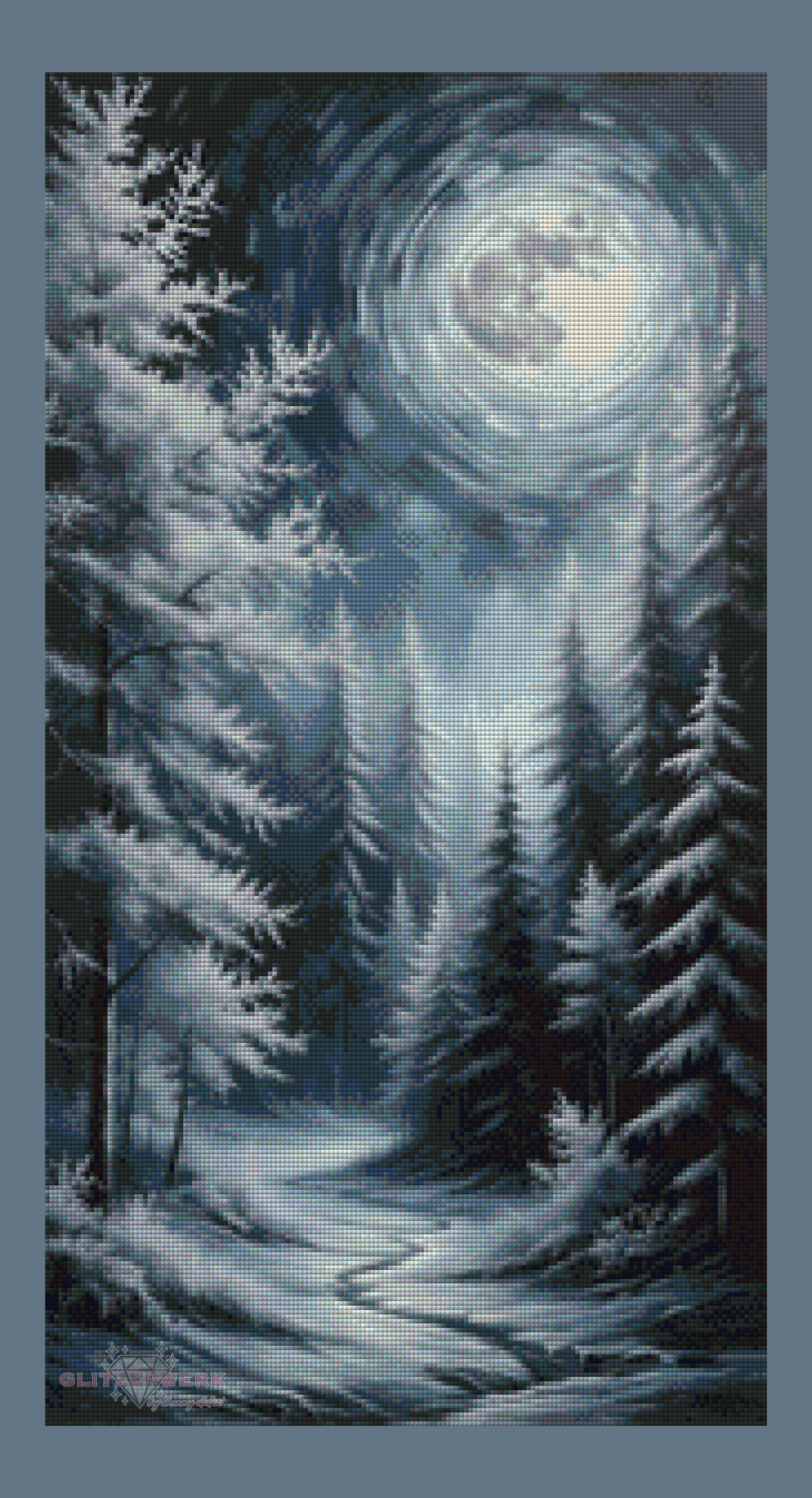 Snow Forest by Sunny did it! 40x75cm 35 Farben