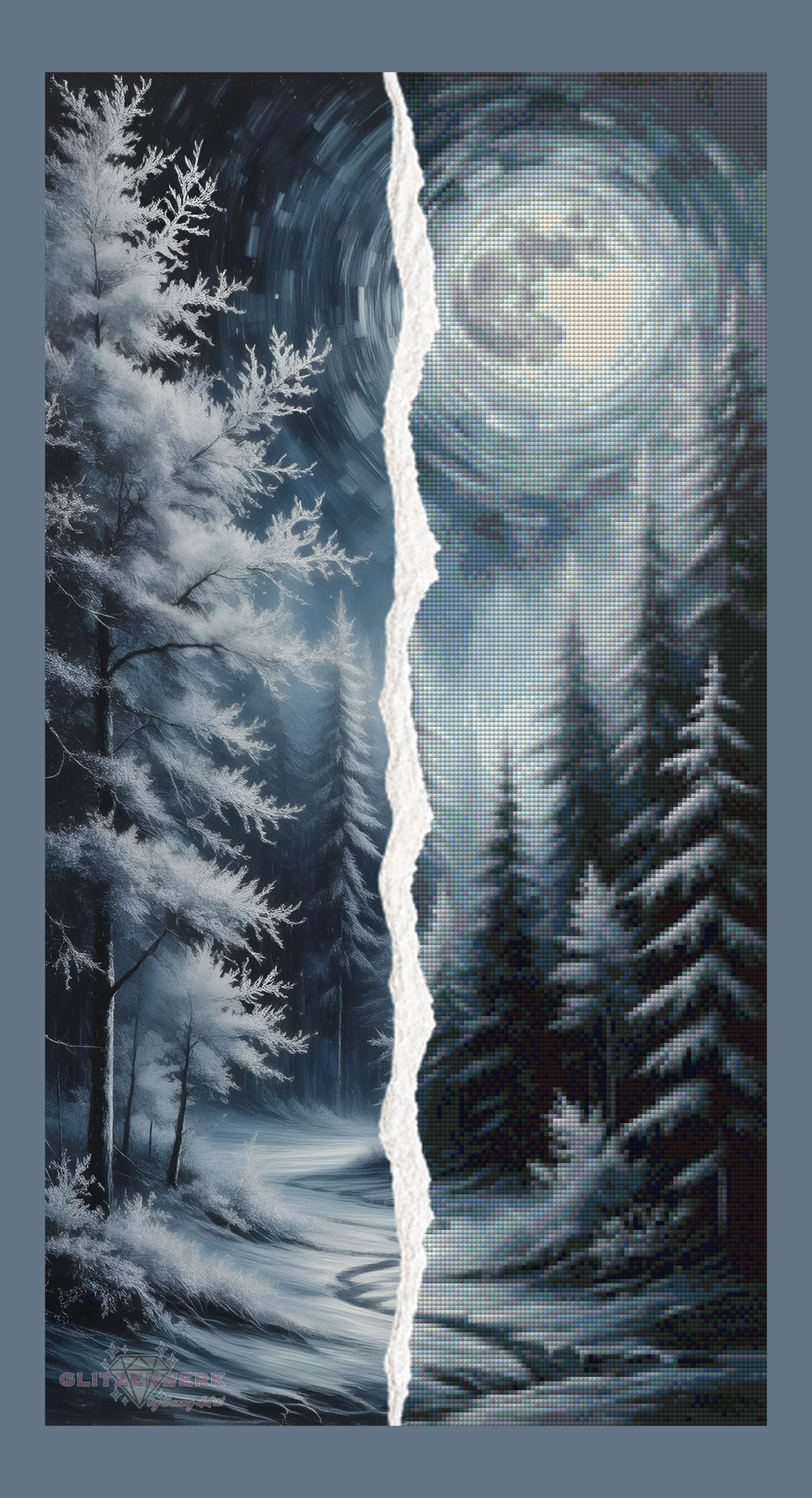 Snow Forest by Sunny did it! 40x75cm 35 Farben