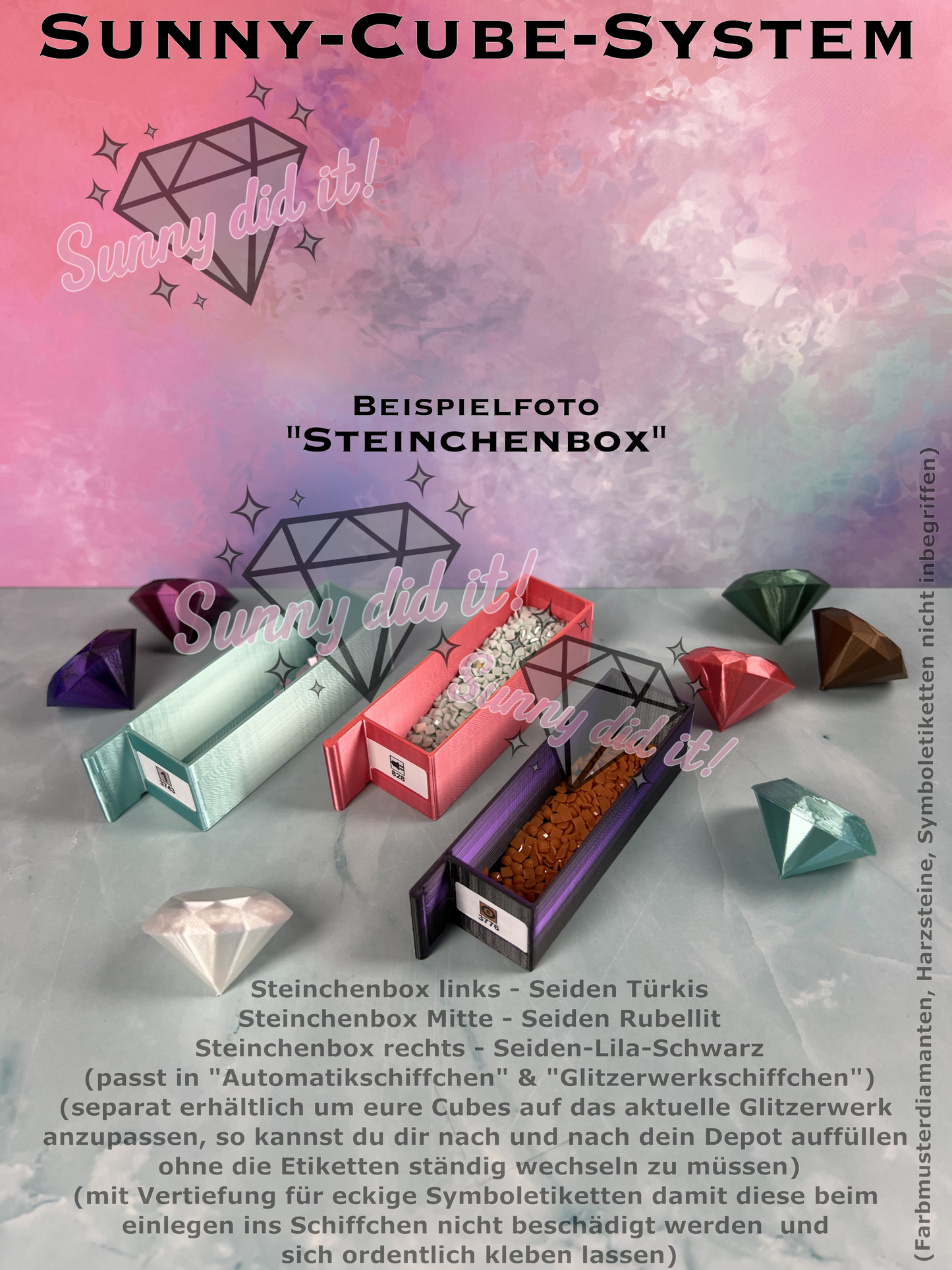 Sunny-Cube-System - Steinchenbox