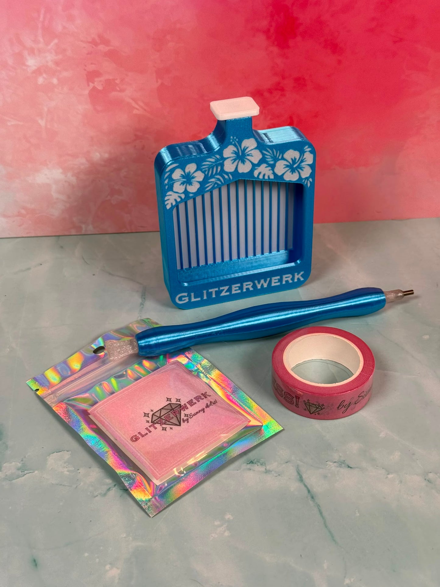 Glitzerwerk by Sunny did it! - Set Standardschiffchen S plus 3D Druck Stift Sunny mit Resinspitzen