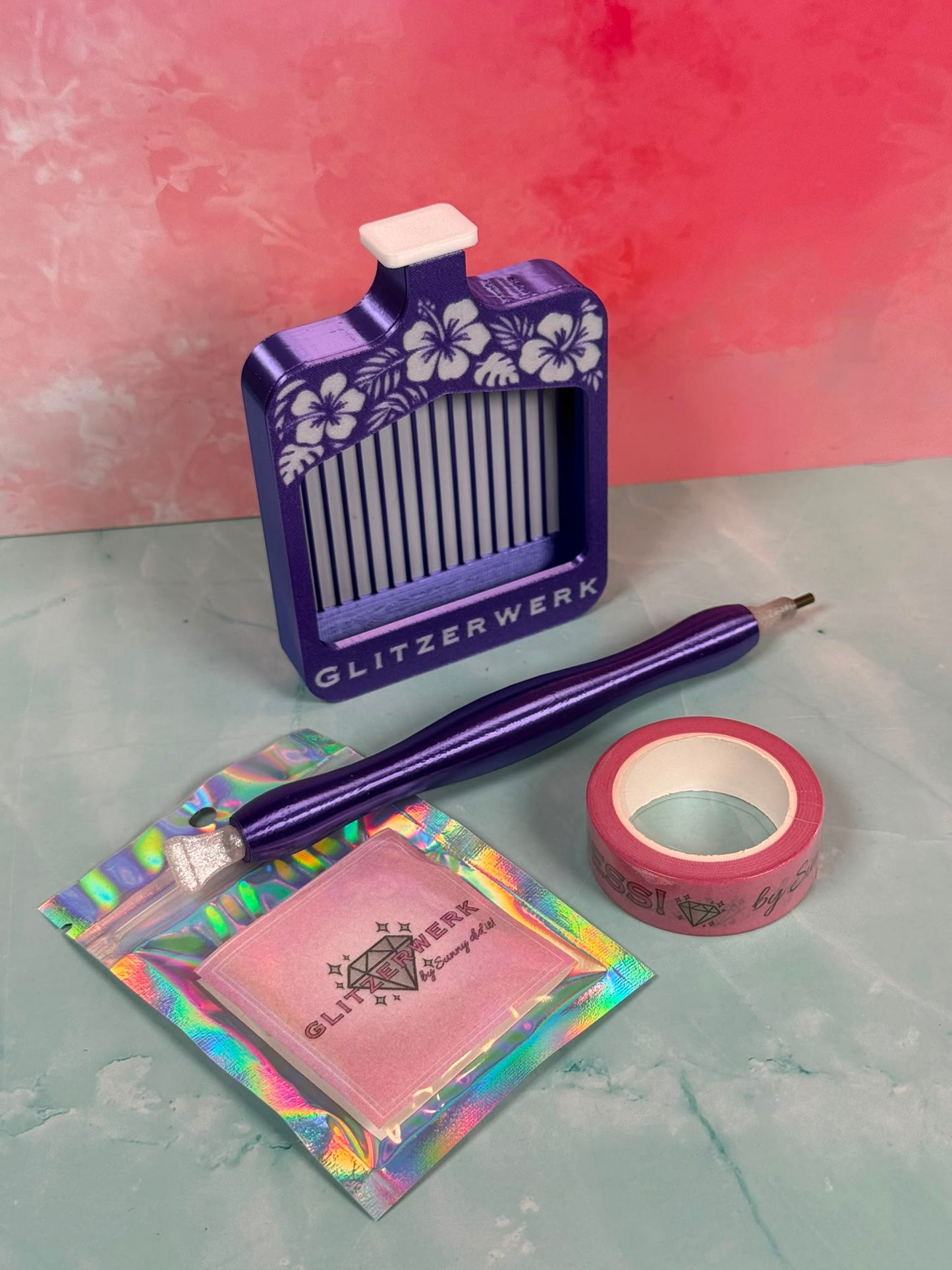 Glitzerwerk by Sunny did it! - Set Standardschiffchen S plus 3D Druck Stift Sunny mit Resinspitzen