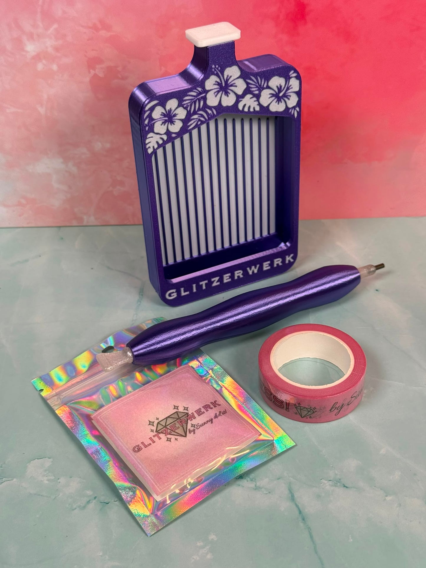 Glitzerwerk by Sunny did it! - Set Standardschiffchen XL plus 3D Druck Stift Sunny XL mit Resinspitzen