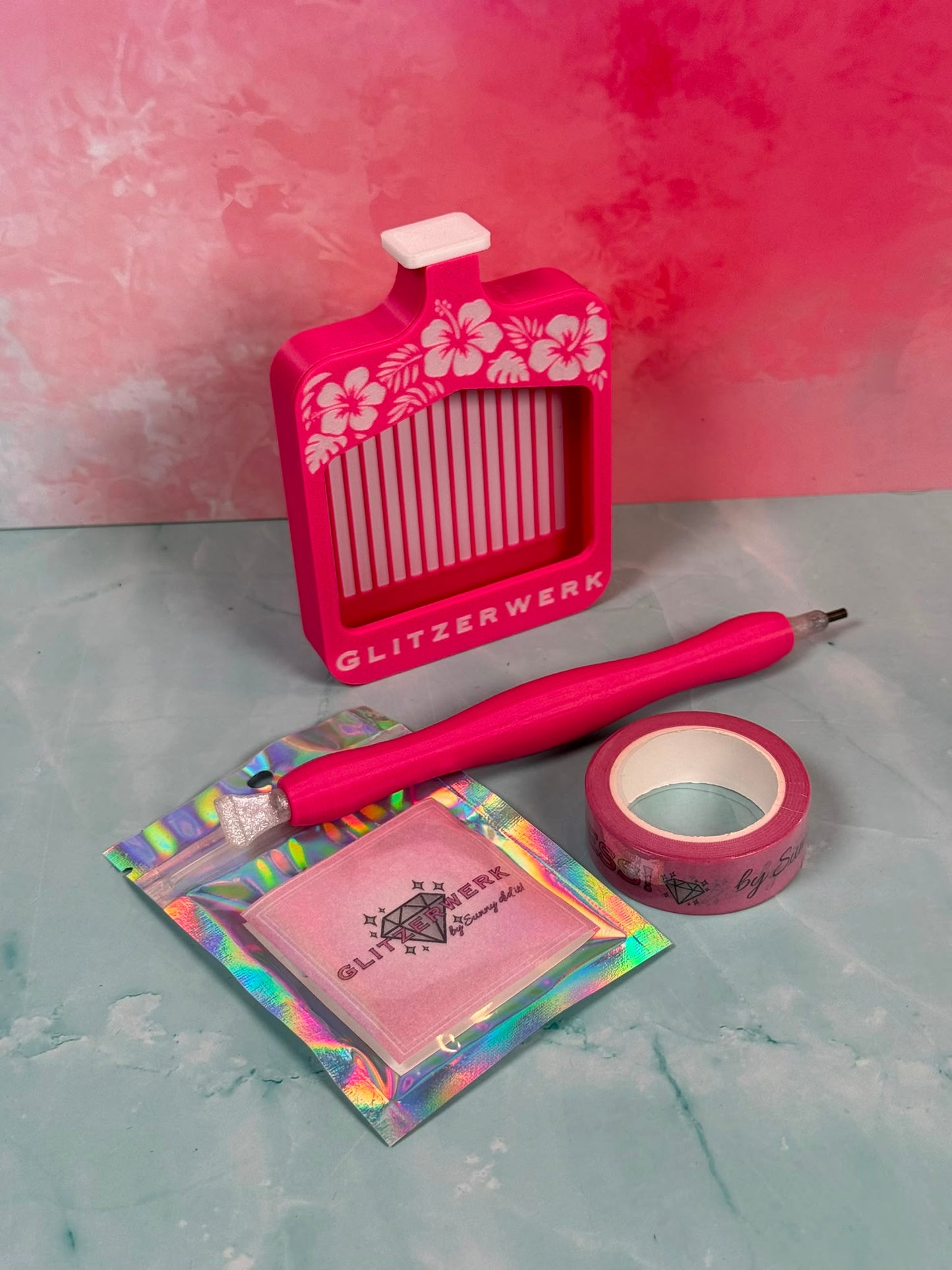 Glitzerwerk by Sunny did it! - Set Standardschiffchen S plus 3D Druck Stift Sunny mit Resinspitzen