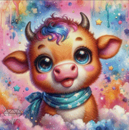 Rainbow Moo by AI Design by JB