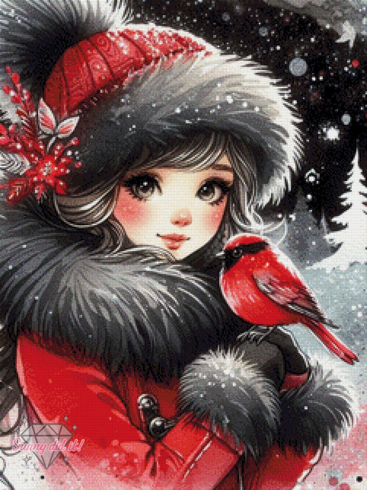 Wintermädchen 1 by Christa.de KI
