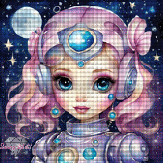 Astrogirl 1 by Cre8tive Diamond Art
