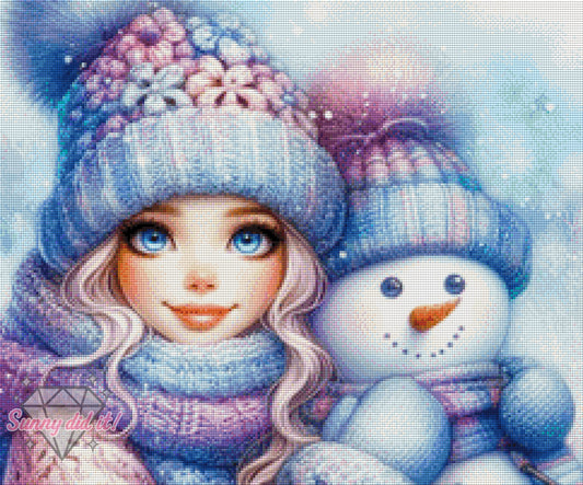 In love with a Snowman by Cre8tive Diamond Art