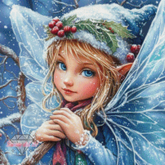 Weihnachtliche Winterfee by Cre8tive Diamond Art