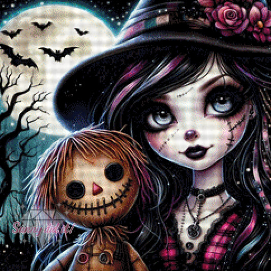 Mondnacht der Schattenpuppen by Cre8tive Diamond Art